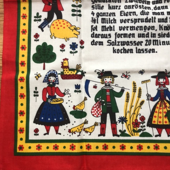 Austrian Kitchen Towel with TIROLER KNÖDEL recipe. - Picture 4 of 8